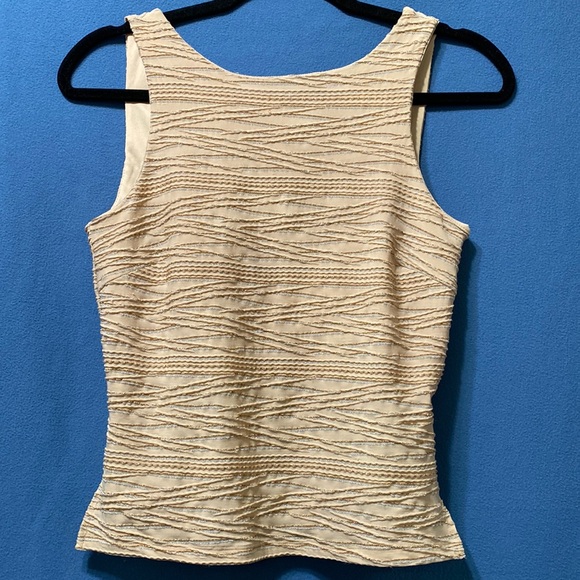 Hot Kiss Tops - Open back lurex shine top half lining and side slits used size M Hotkiss